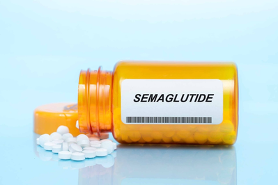 orange bottle of semaglutide pills