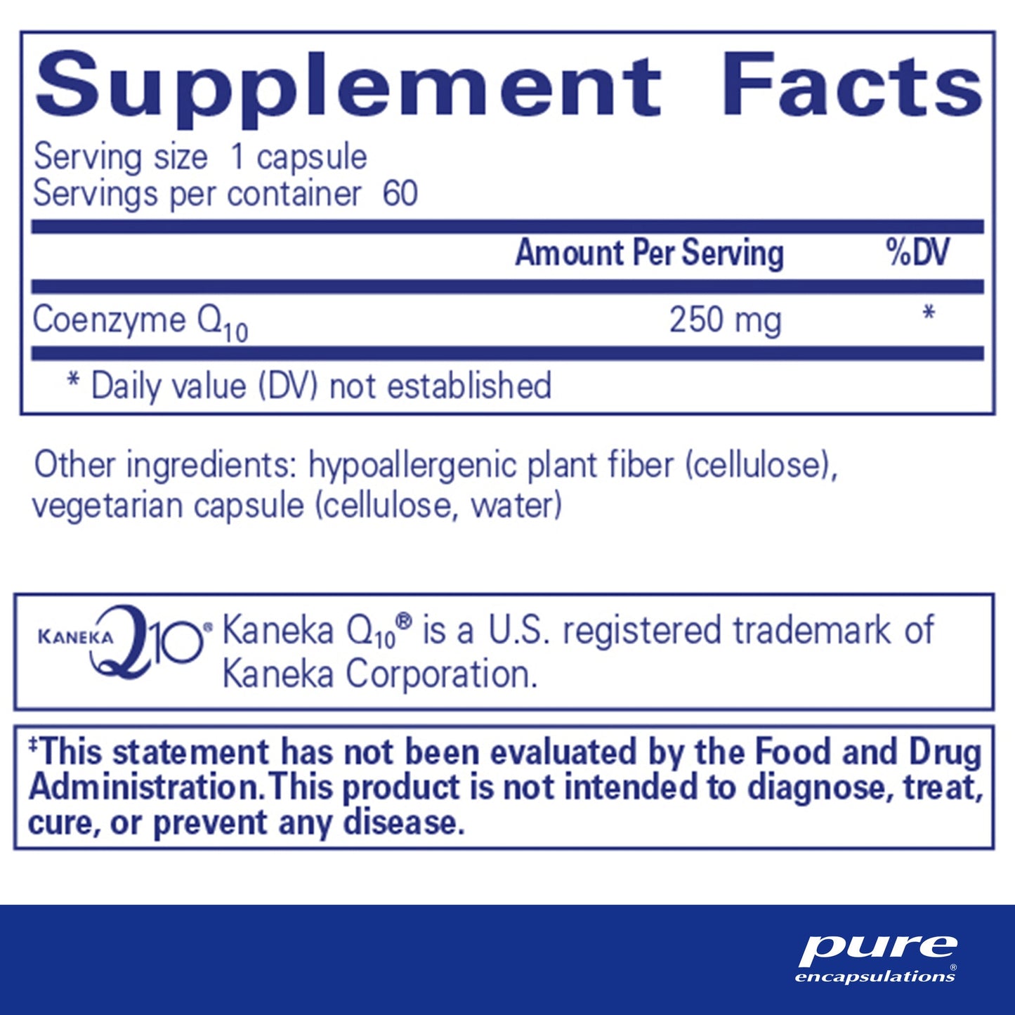 CoQ10 250 Mg.